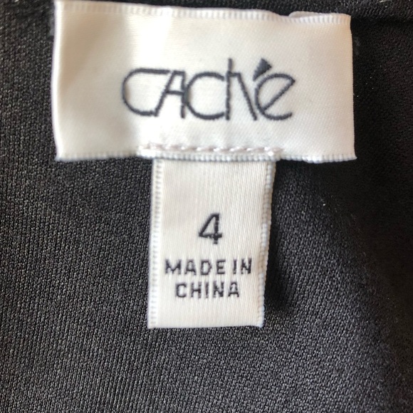 Cache Black Mock Neck Sleeveless Dress - Picture 6 of 7